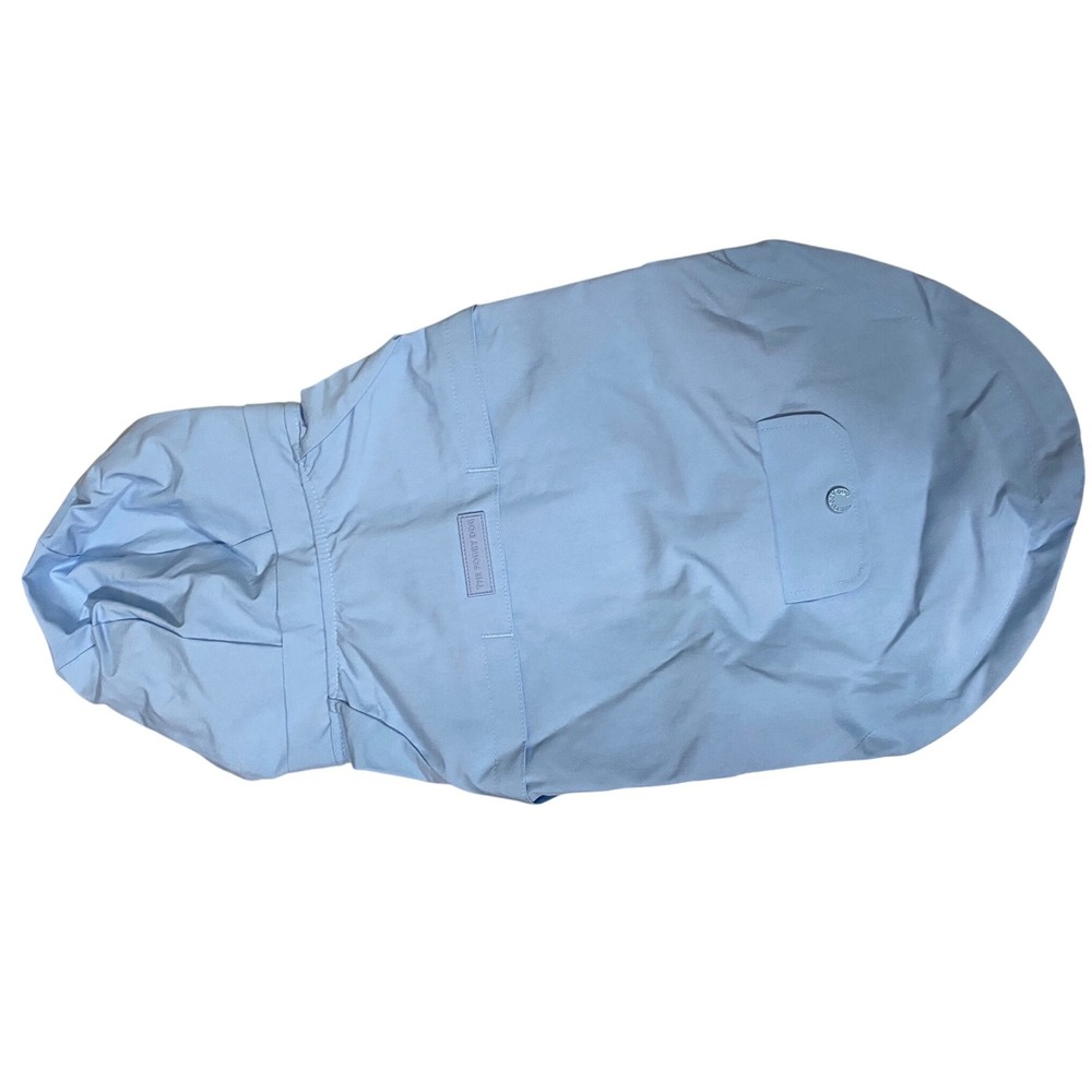 The Foggy Dog Sky Blue Dog Raincoat Gingham Lining Small JAC-00055-03 NWT - Picture 3 of 7